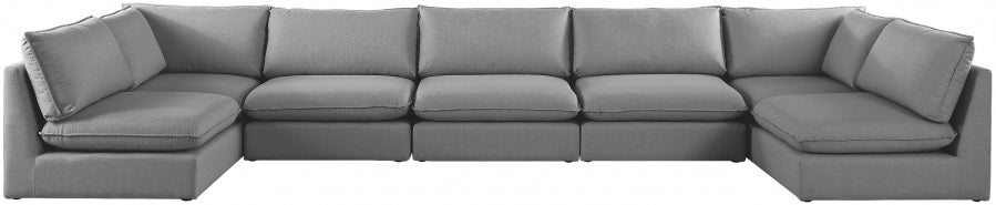 Sectionnel modulaire en lin Mackenzie