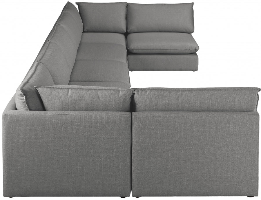 Sectionnel modulaire en lin Mackenzie