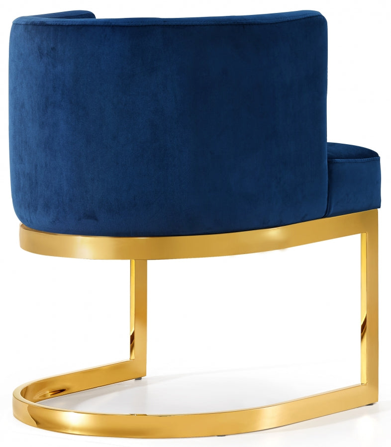 Chaise de salle à manger en velours Gianna