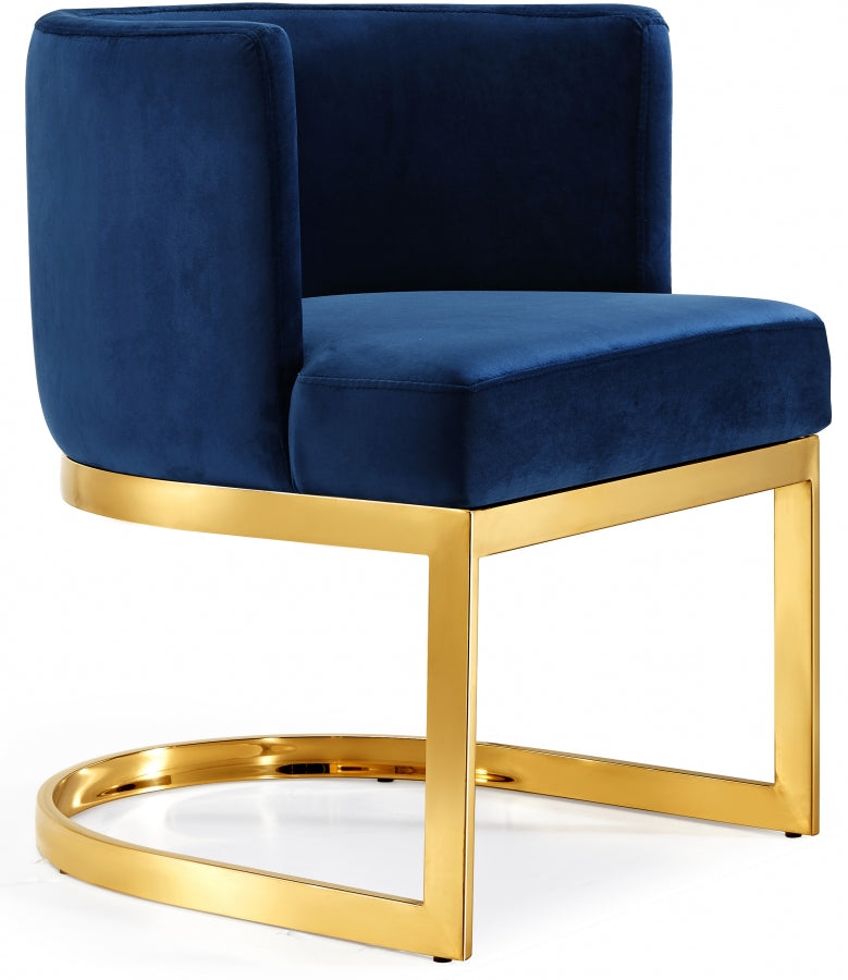 Chaise de salle à manger en velours Gianna