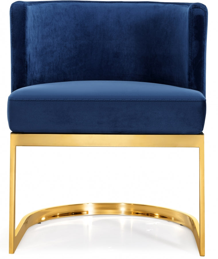 Chaise de salle à manger en velours Gianna