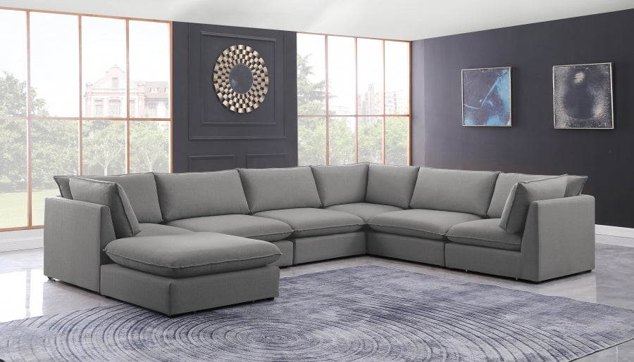 Sectionnel modulaire en lin Mackenzie