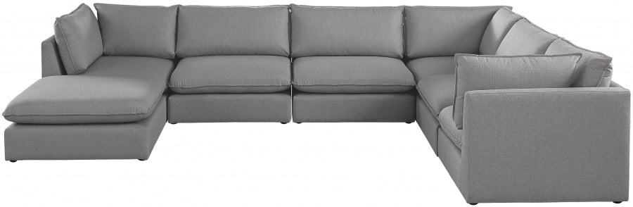Sectionnel modulaire en lin Mackenzie