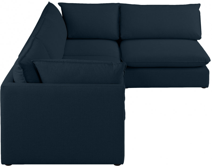 Sectionnel modulaire en lin Mackenzie