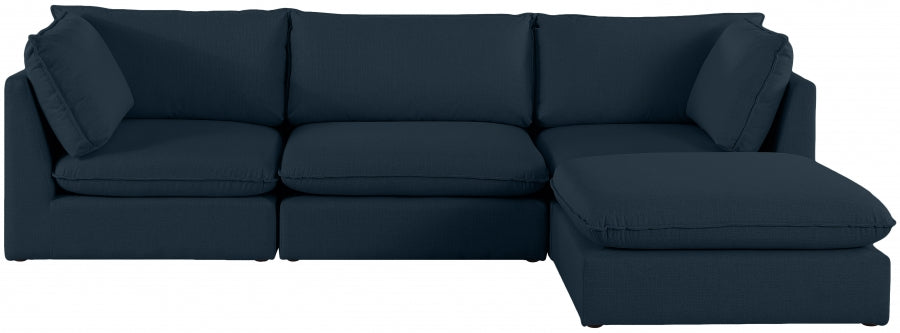 Sectionnel modulaire en lin Mackenzie