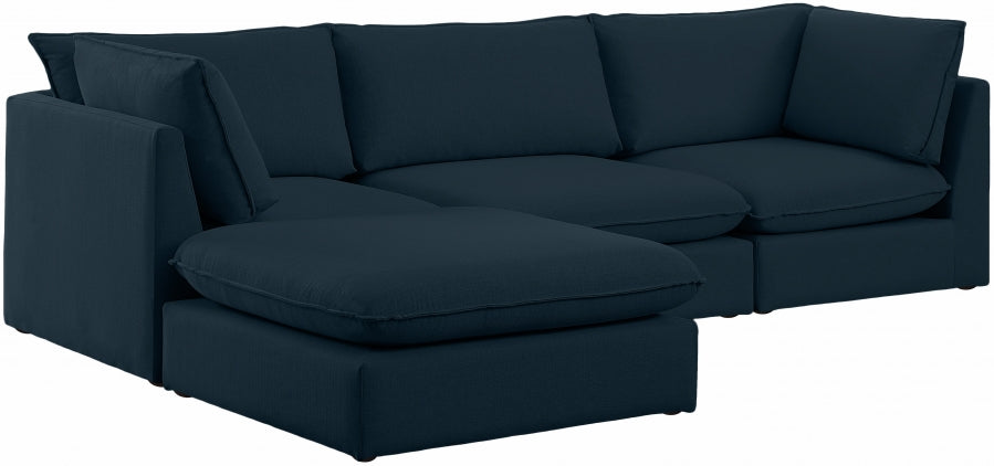 Sectionnel modulaire en lin Mackenzie