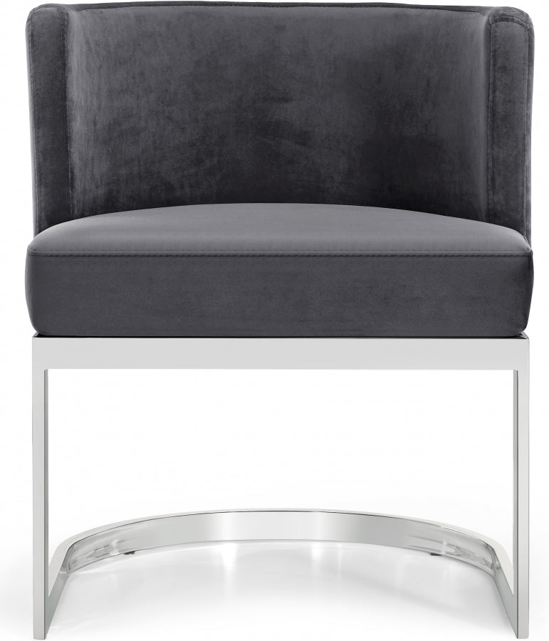 Chaise de salle à manger en velours Gianna