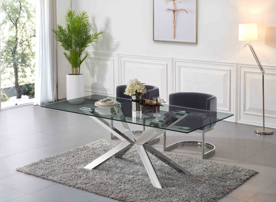 Chaise de salle à manger en velours Gianna