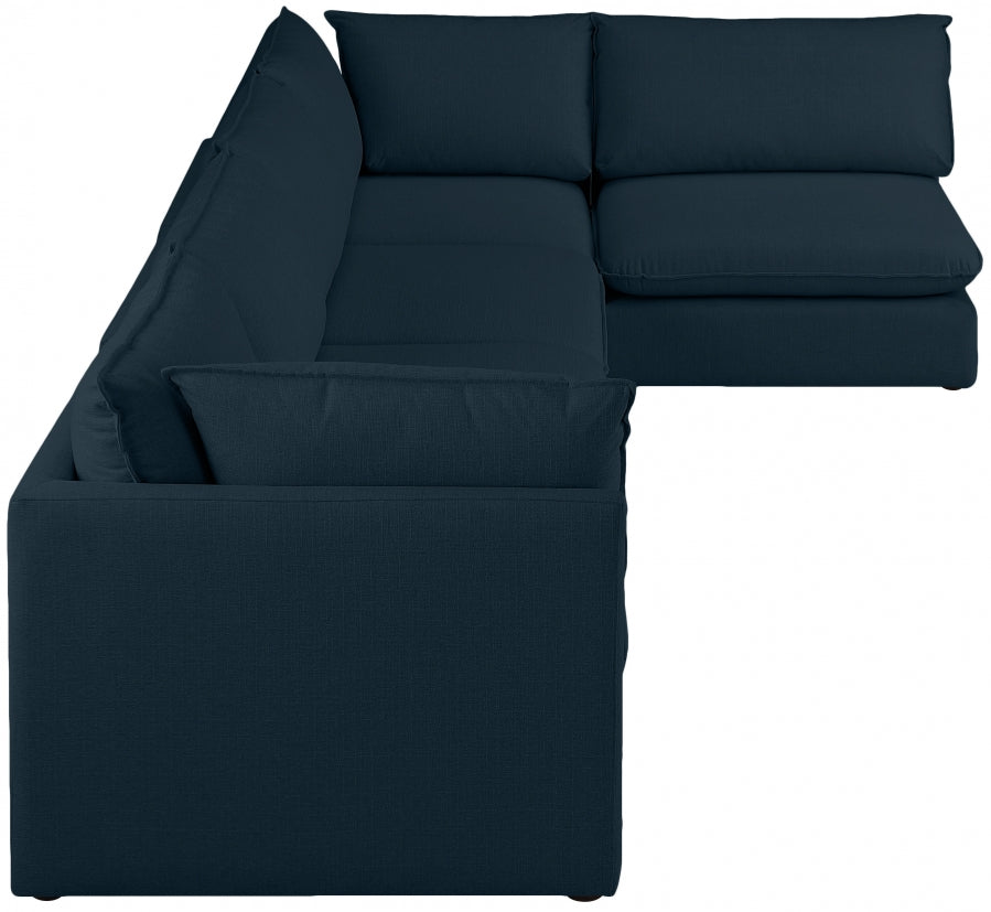 Sectionnel modulaire en lin Mackenzie