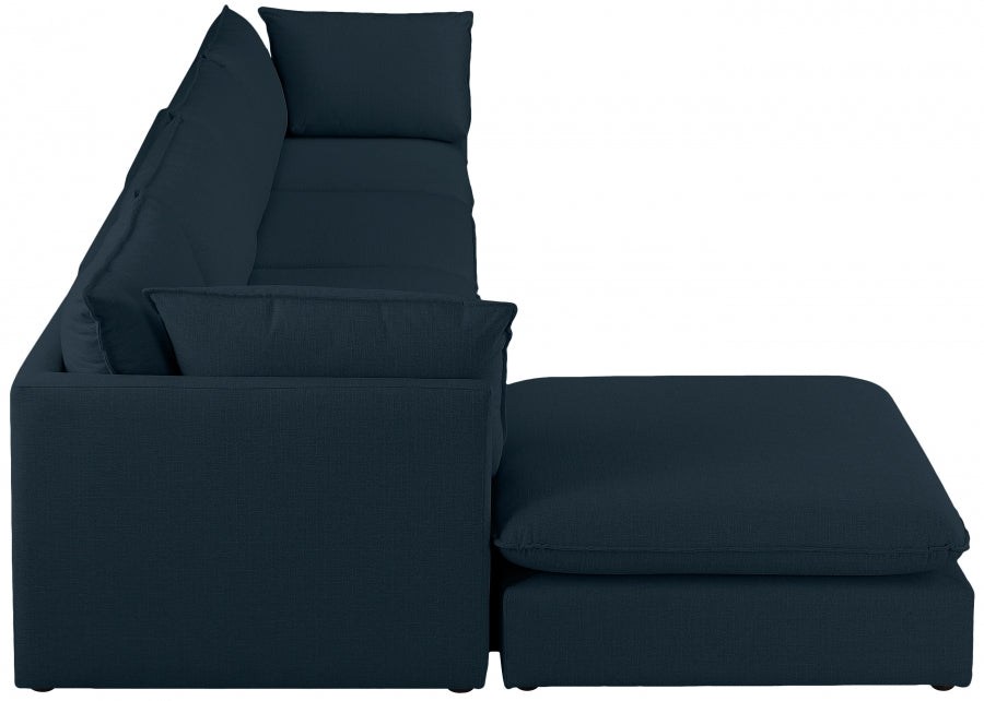 Sectionnel modulaire en lin Mackenzie