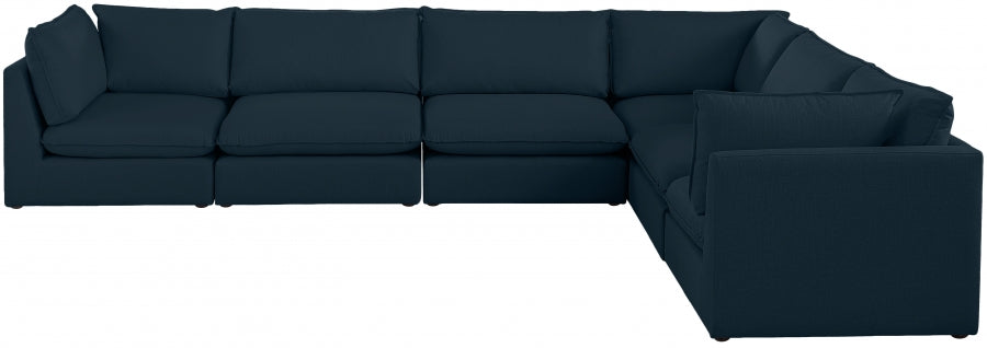 Sectionnel modulaire en lin Mackenzie