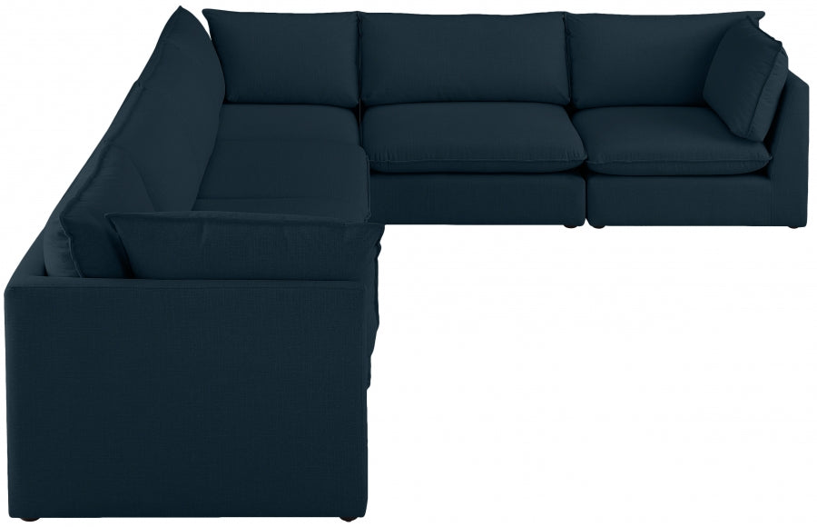 Sectionnel modulaire en lin Mackenzie