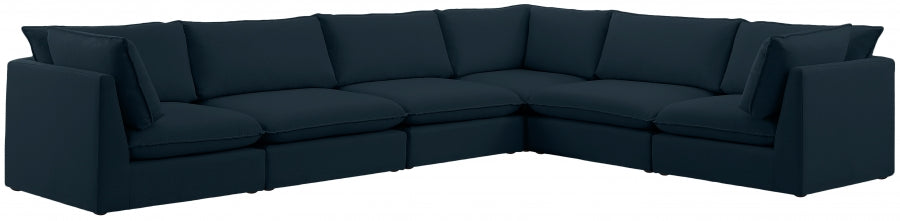 Sectionnel modulaire en lin Mackenzie