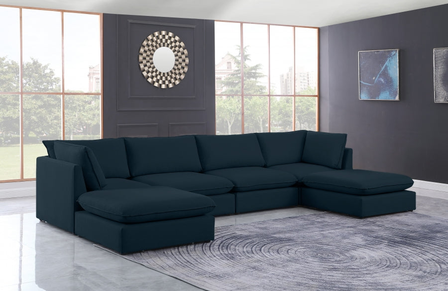 Sectionnel modulaire en lin Mackenzie