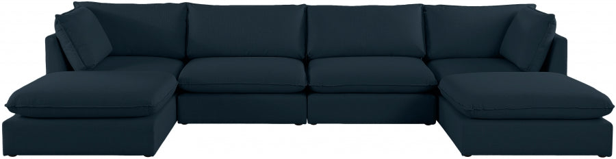 Sectionnel modulaire en lin Mackenzie