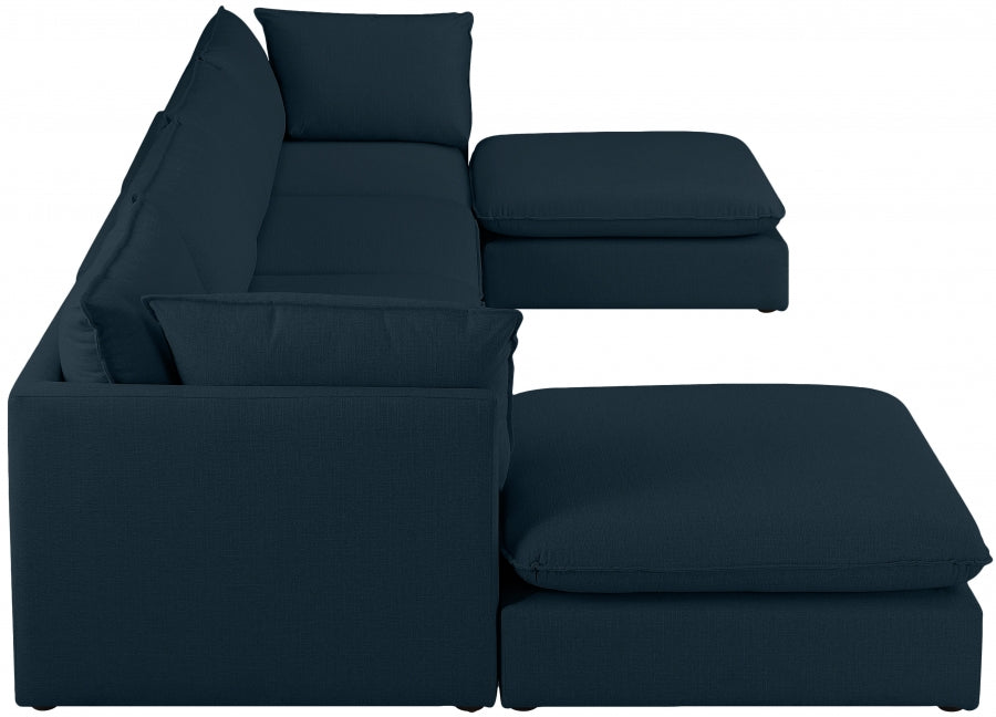 Sectionnel modulaire en lin Mackenzie