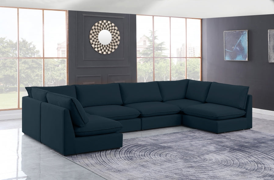 Sectionnel modulaire en lin Mackenzie