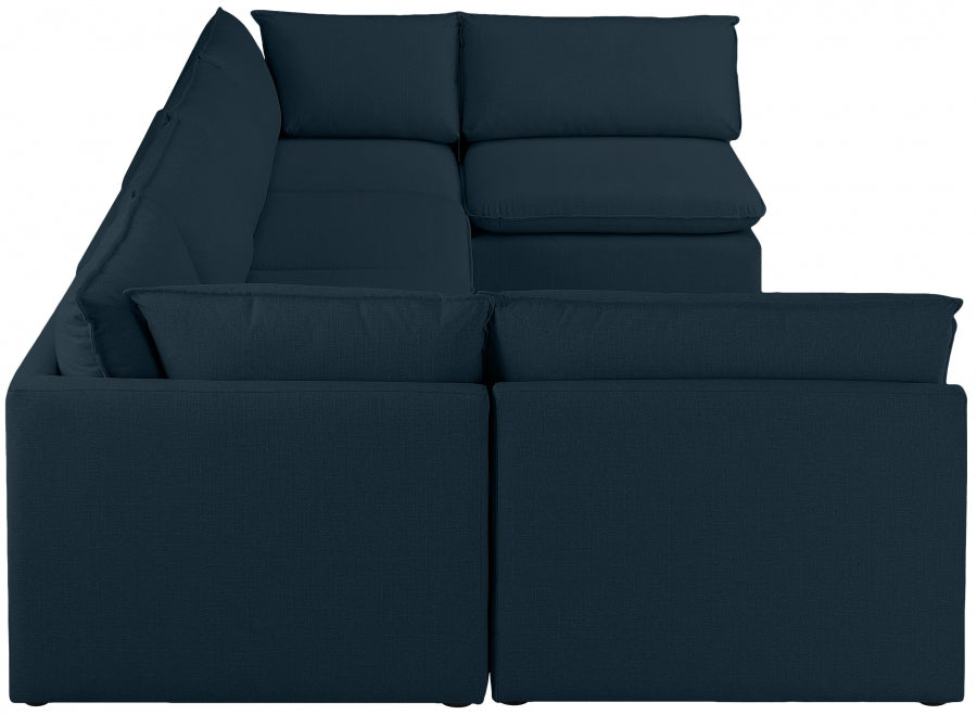 Sectionnel modulaire en lin Mackenzie