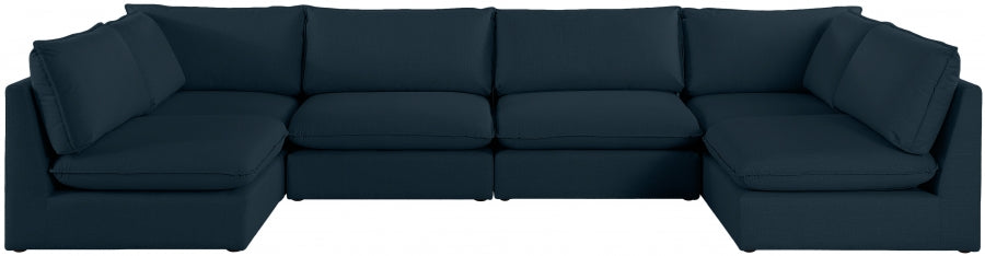 Sectionnel modulaire en lin Mackenzie