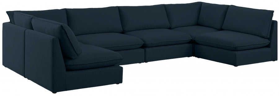 Sectionnel modulaire en lin Mackenzie