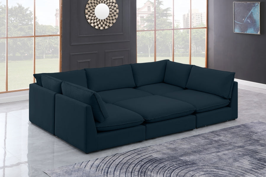 Sectionnel modulaire en lin Mackenzie