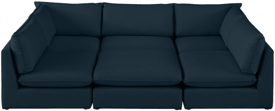 Sectionnel modulaire en lin Mackenzie