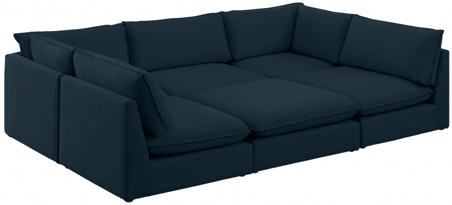 Sectionnel modulaire en lin Mackenzie