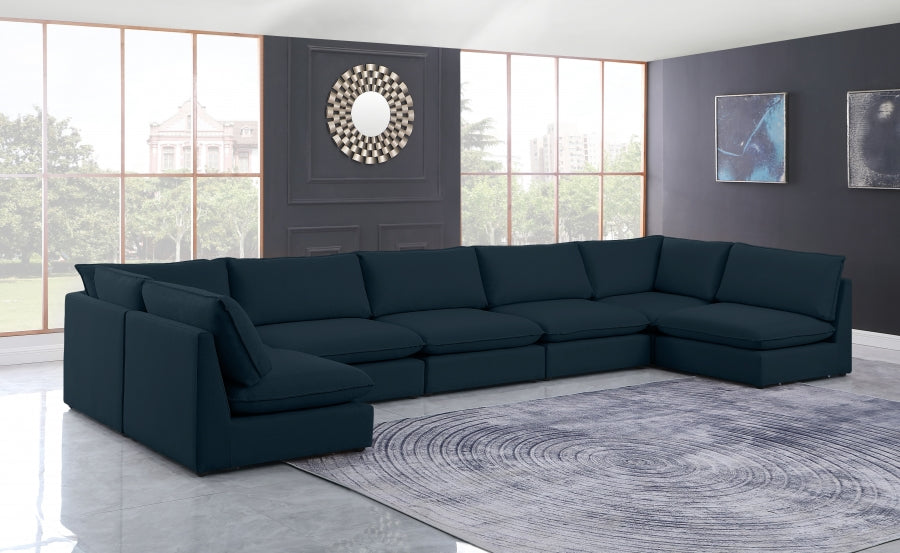 Sectionnel modulaire en lin Mackenzie