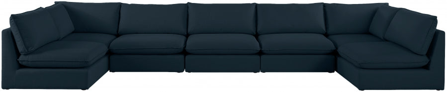 Sectionnel modulaire en lin Mackenzie