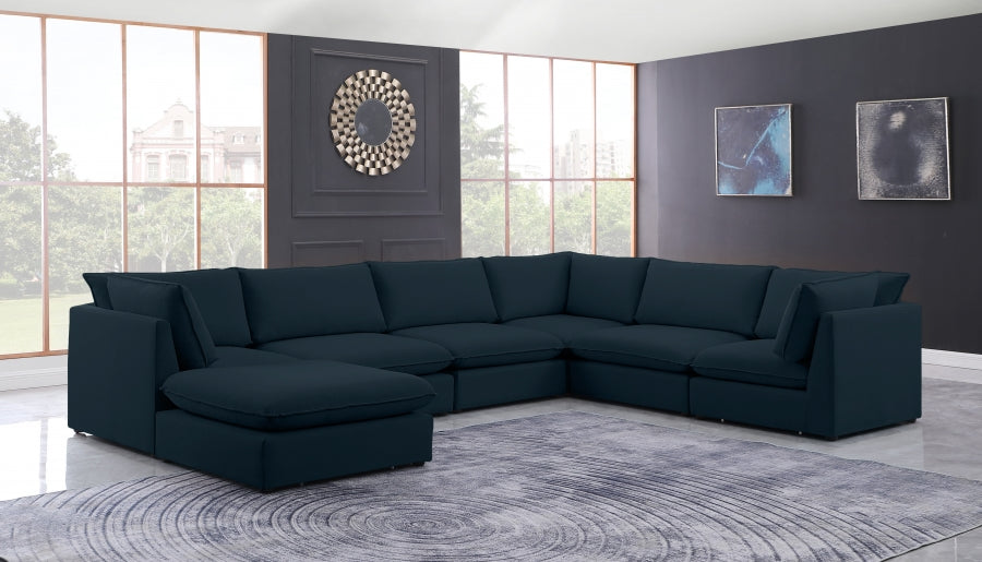 Sectionnel modulaire en lin Mackenzie