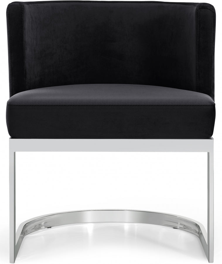 Chaise de salle à manger en velours Gianna