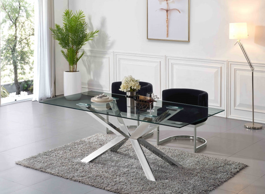 Chaise de salle à manger en velours Gianna