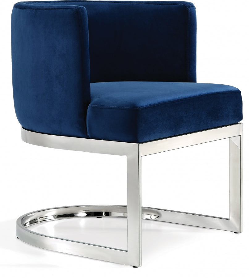 Chaise de salle à manger en velours Gianna