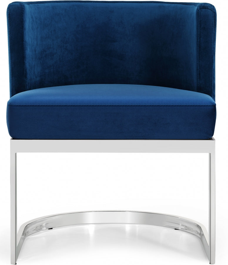 Chaise de salle à manger en velours Gianna
