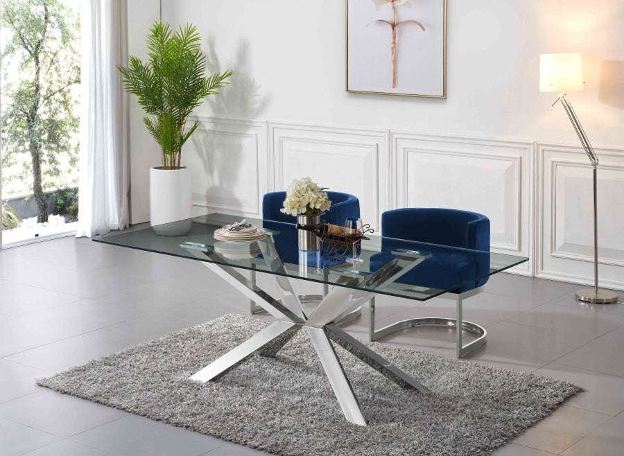 Chaise de salle à manger en velours Gianna