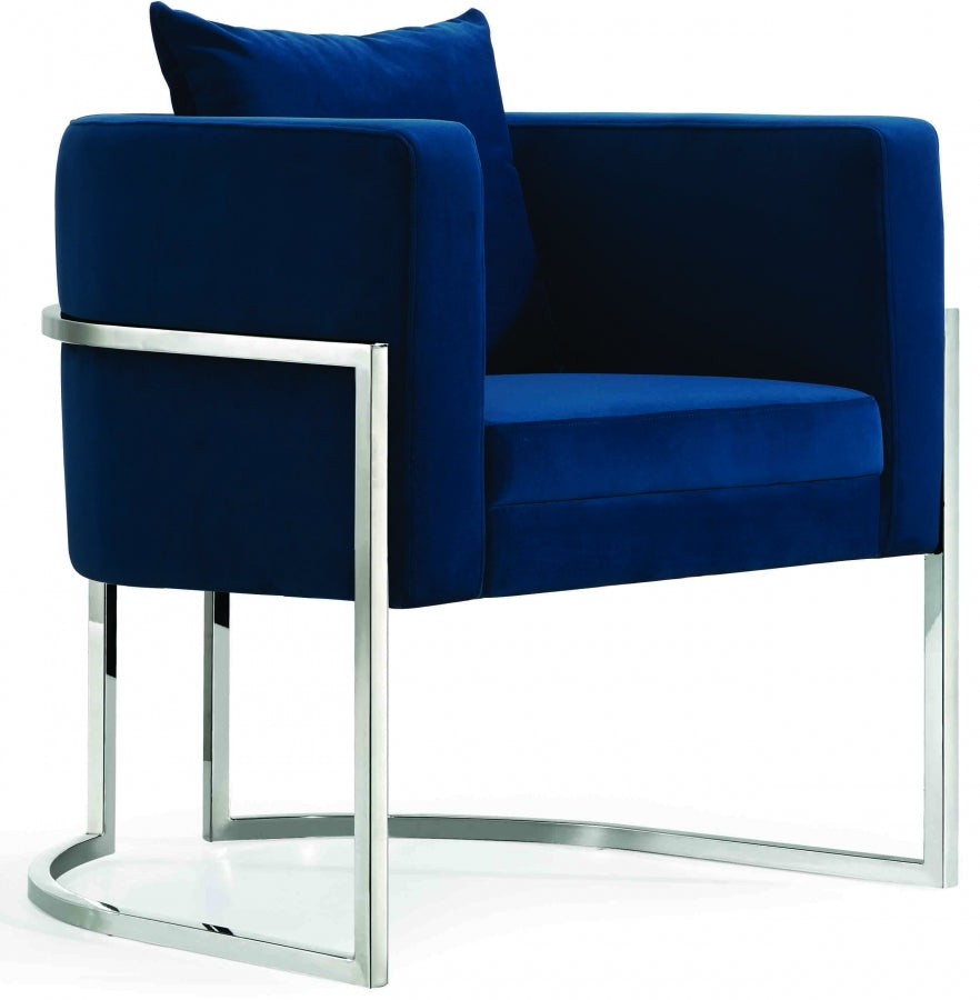Chaise d'appoint en velours Pippa
