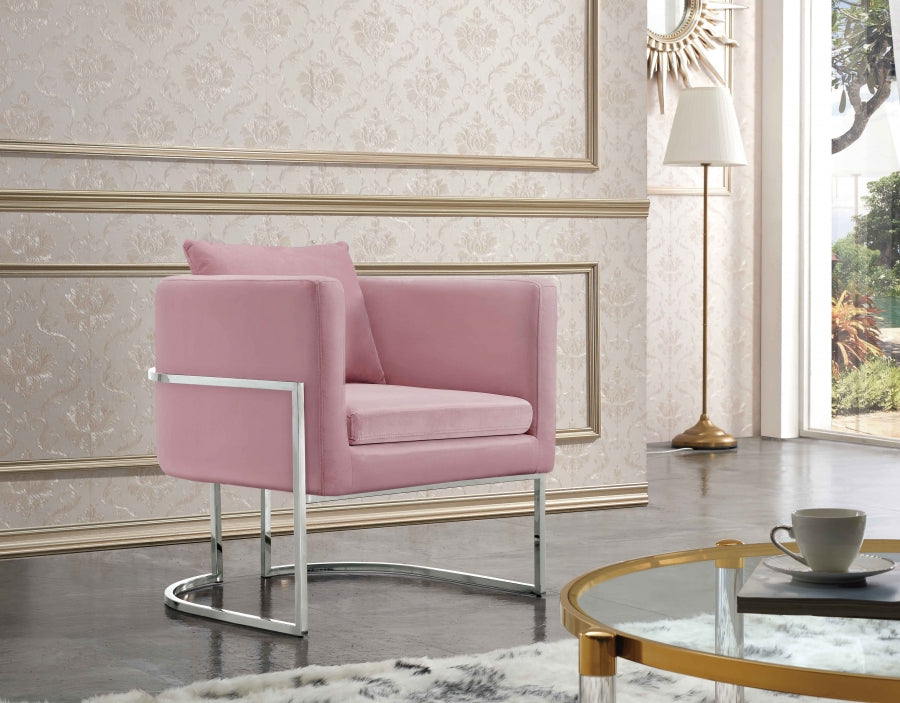 Chaise d'appoint en velours Pippa