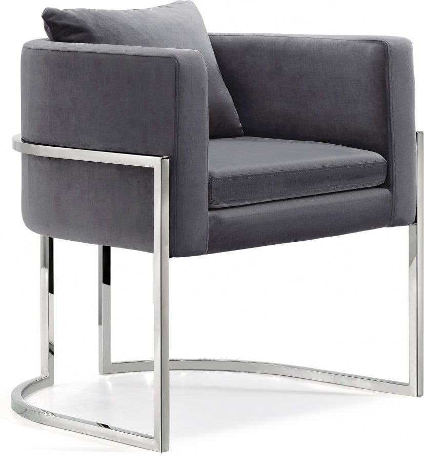 Chaise d'appoint en velours Pippa