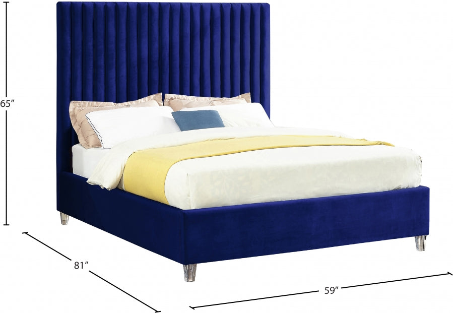 Lit en velours Candace