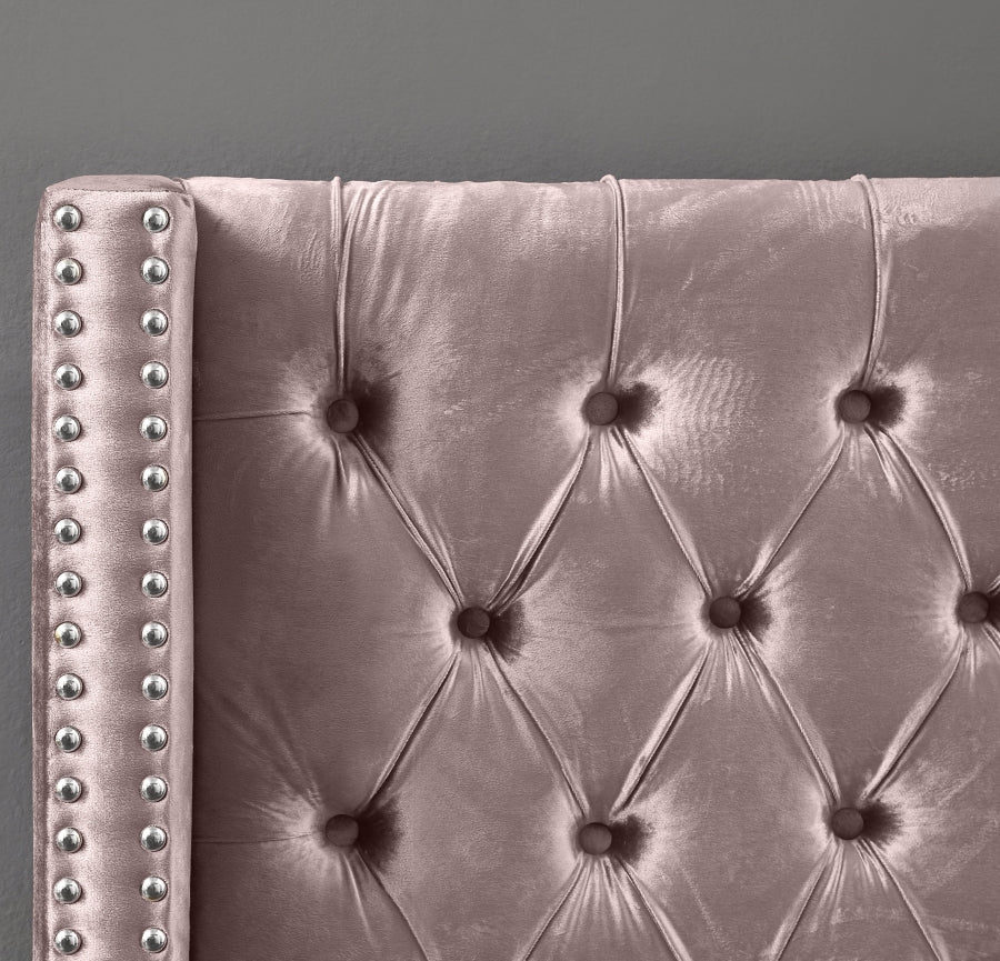 Lit en velours Aiden
