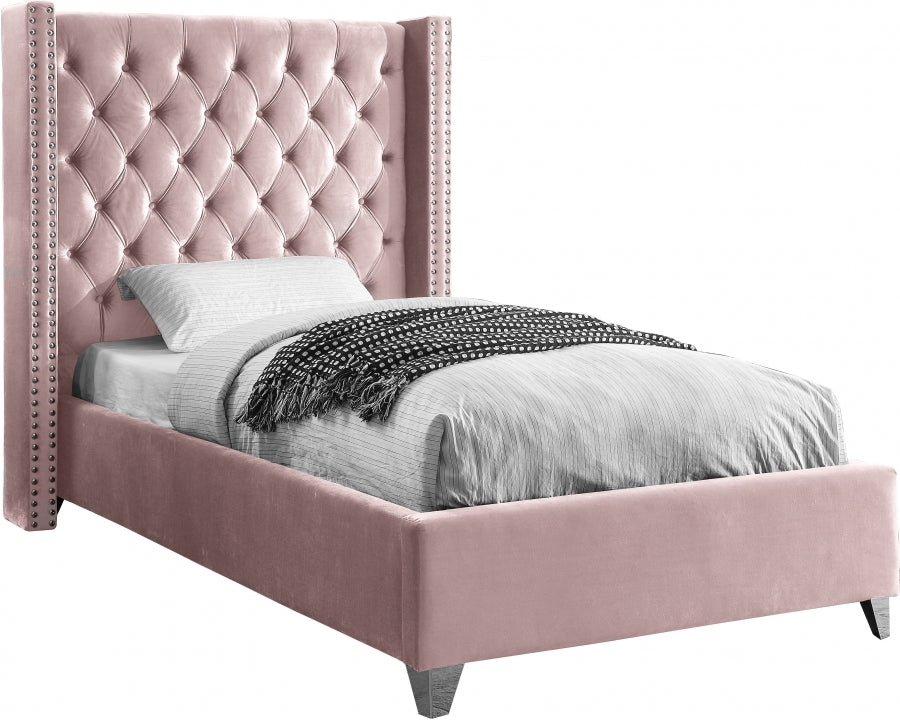 Lit en velours Aiden