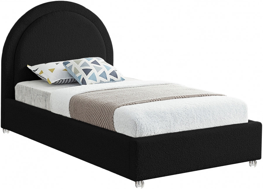 Lit Milo en tissu bouclé
