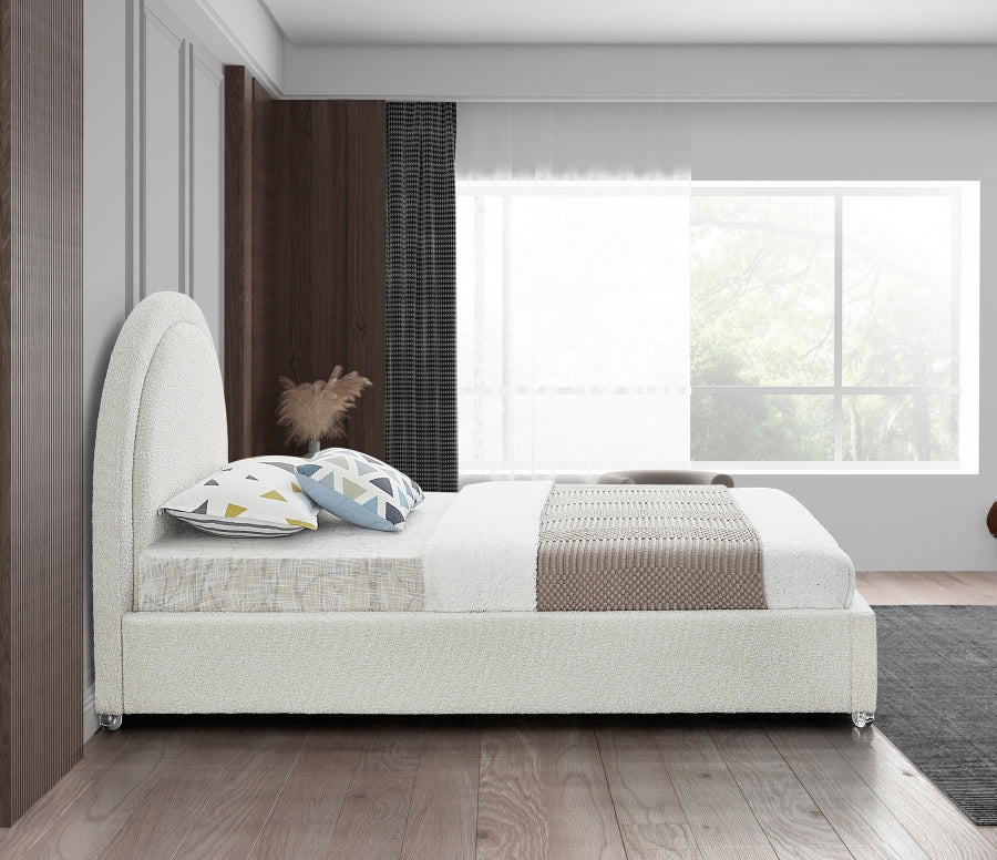 Lit Milo en tissu bouclé