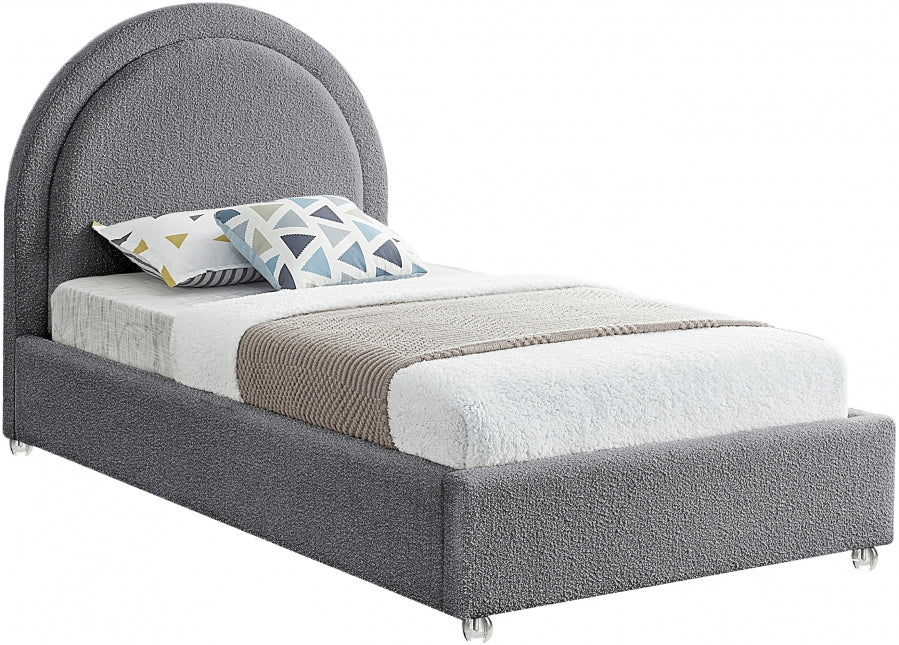 Lit Milo en tissu bouclé