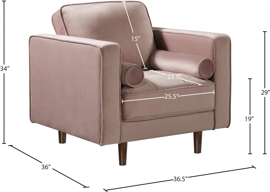 Chaise Emily en velours