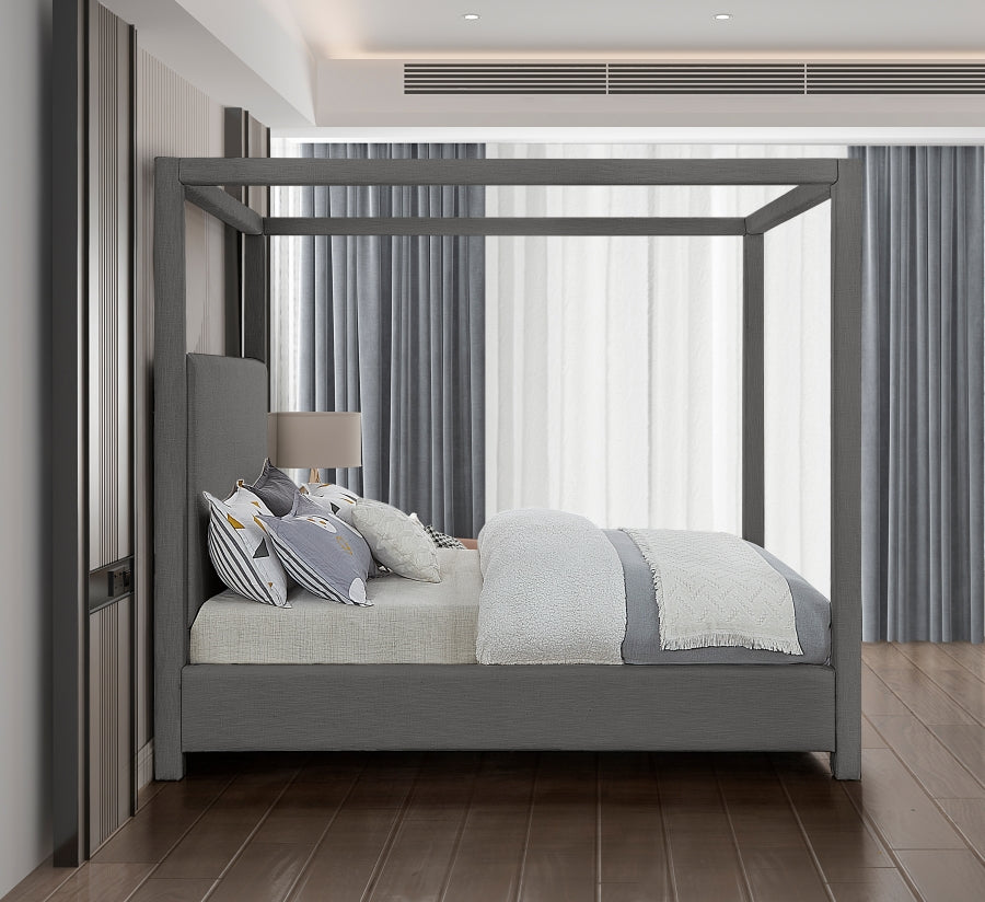 Lit en tissu de lin Emerson