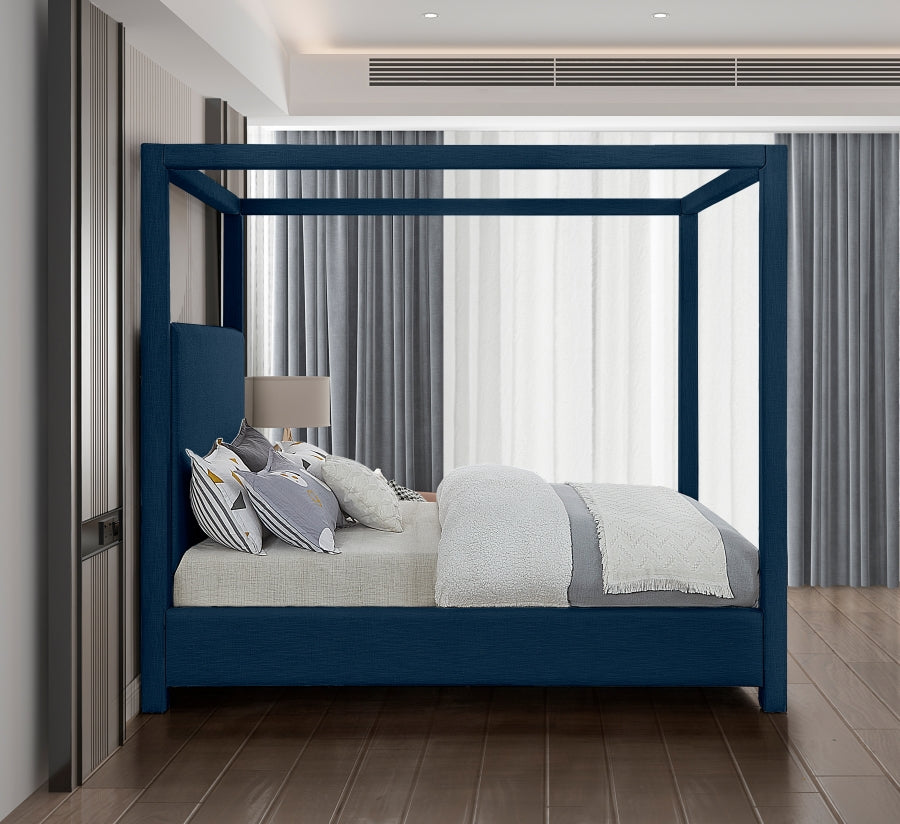 Lit en tissu de lin Emerson