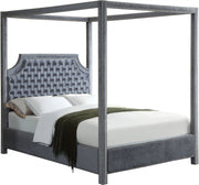 Lit en velours Rowan