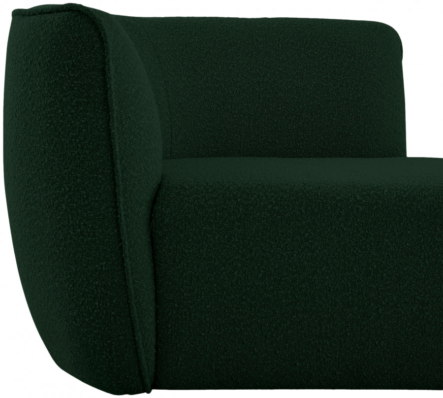 Chaise longue Hilton en tissu bouclé