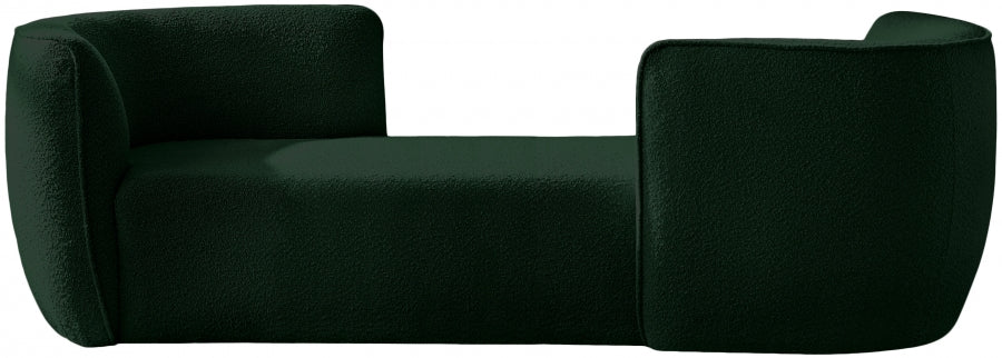 Chaise longue Hilton en tissu bouclé